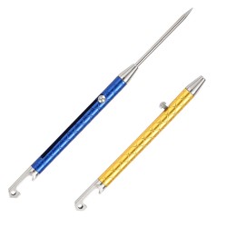 Stainless Steel One-Piece Portable Toothpick and Fruit Fork