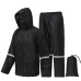 Outdoor Hunting Anti-Rain Reflective Lightweight Split Raincoat