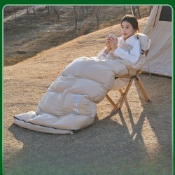 Outdoor Goose Down Camping Sleeping Bag for Extra Warmth