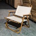 Outdoor Aluminum Alloy Wood Grain Kermit Folding Chair