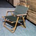 Outdoor Aluminum Alloy Wood Grain Kermit Folding Chair