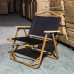 Outdoor Aluminum Alloy Wood Grain Kermit Folding Chair